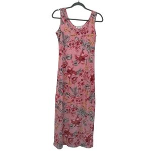 Multi-Coloured Majora Women's Floral Mesh Maxi Dress